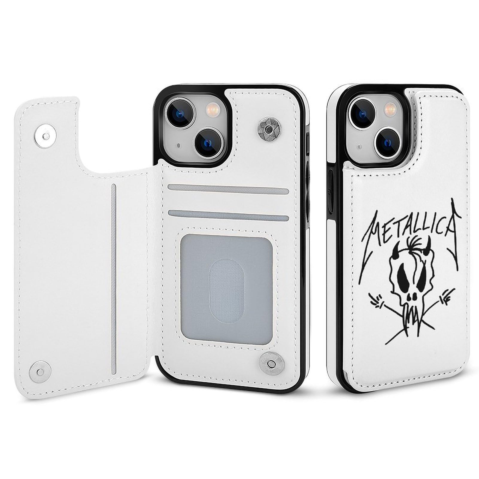 Amazon.co.jp: iPhone X/XSケース 手帳型 メタリカ METALLICA iPhone X